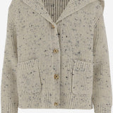 Cardigan in lana a coste 838107 V5LV09317 BOTTEGA VENETA 