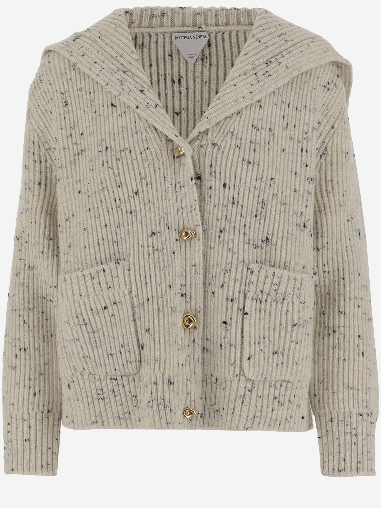 Cardigan in lana a coste 838107 V5LV09317 BOTTEGA VENETA 