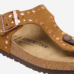 SANDALI GIZEH RIVET IN PELLE SCAMOCIATA 1031649 MINK BIRKENSTOCK 