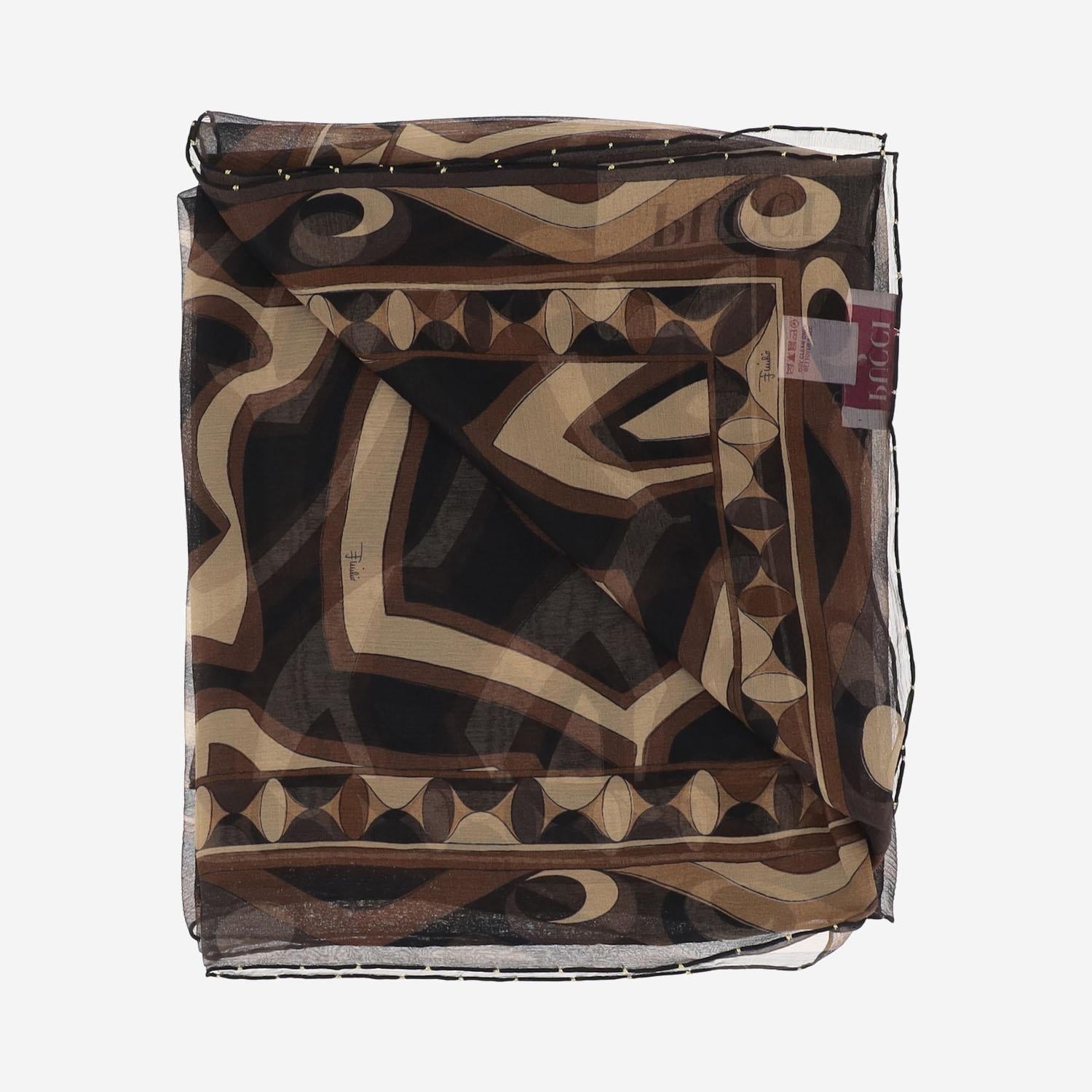 Foulard in seta con stampa 5UGB63 5UC311 EMILIO PUCCI 