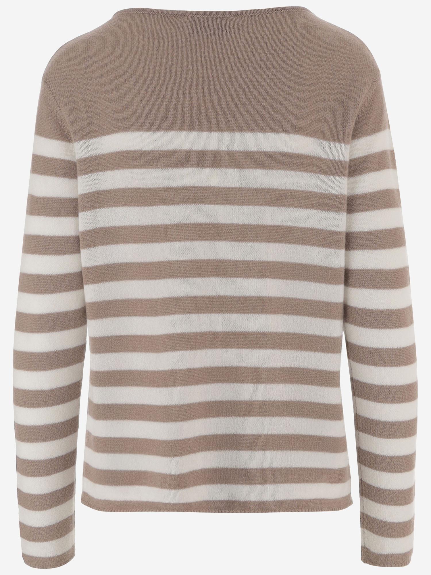 MAGLIA IN CASHMERE CON MOTIVO A RIGHE R2C103 414 BRUNO MANETTI 