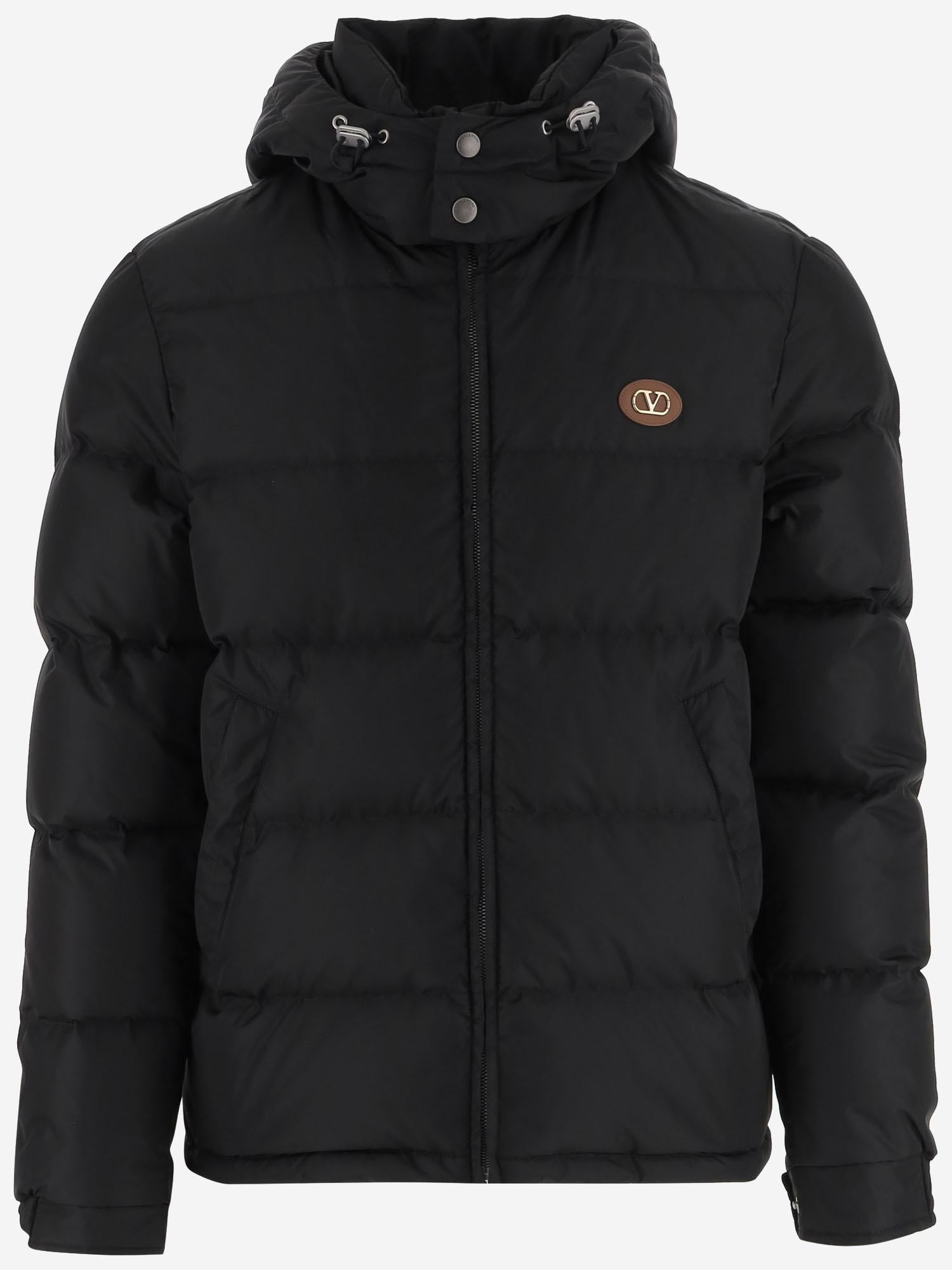 PIUMINO IN NYLON CON VLOGO SIGNATURE 7V3CNB31 6FN0NO VALENTINO 