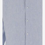CAMICIA IN LINO CON MOTIVO A RIGHE 50562694 459 HUGO BOSS 