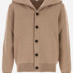 CARDIGAN IN LANA COMPATTA 804796 V4QJ02116 BOTTEGA VENETA 