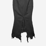 GONNA IN MISTO COTONE CON ORLO SFRANGIATO MAT02SK102 1 MATIERES FECALES 