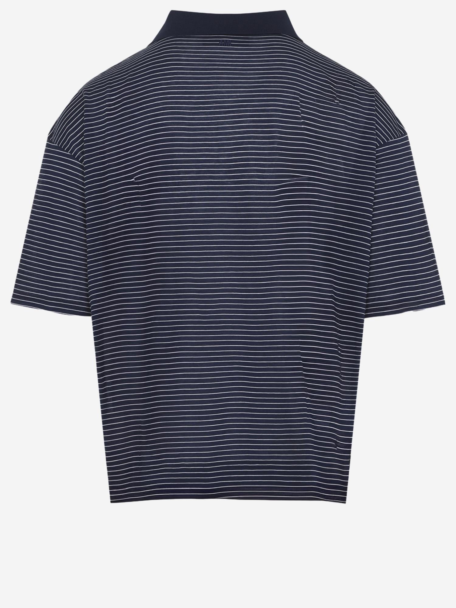 POLO AMI DE COEUR IN COTONE A RIGHE UPL422JE0212 A044 AMI 