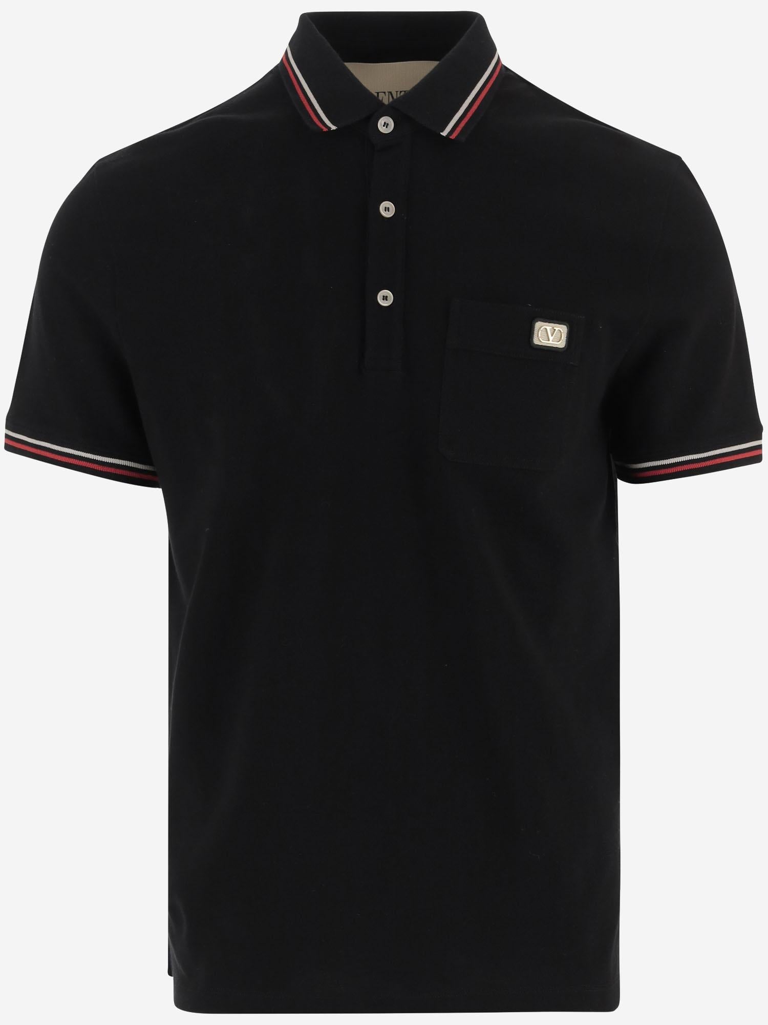 POLO IN COTONE CON LOGO 8V3MH01K AQJ0NO VALENTINO 