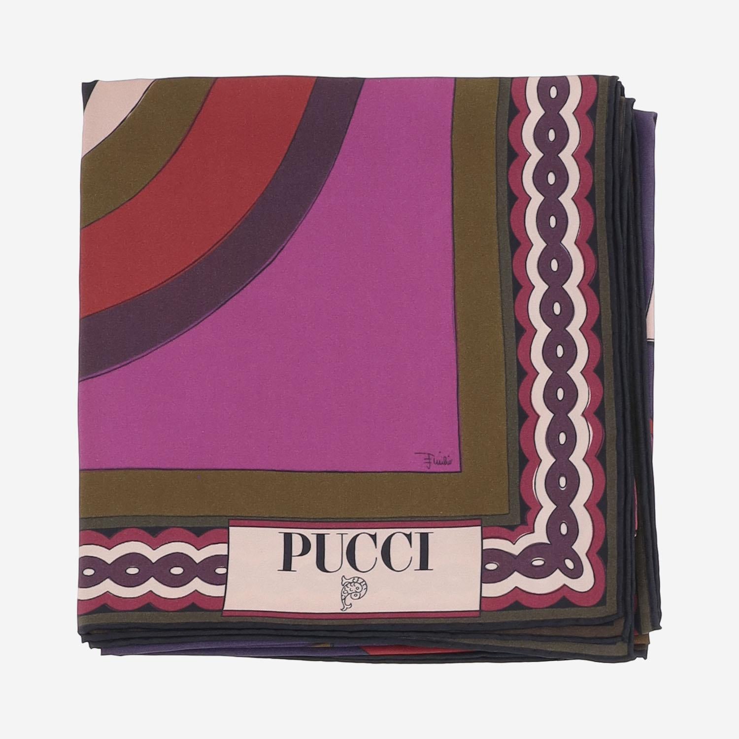 Foulard in seta con stampa 5UGB45 5UC322 EMILIO PUCCI 