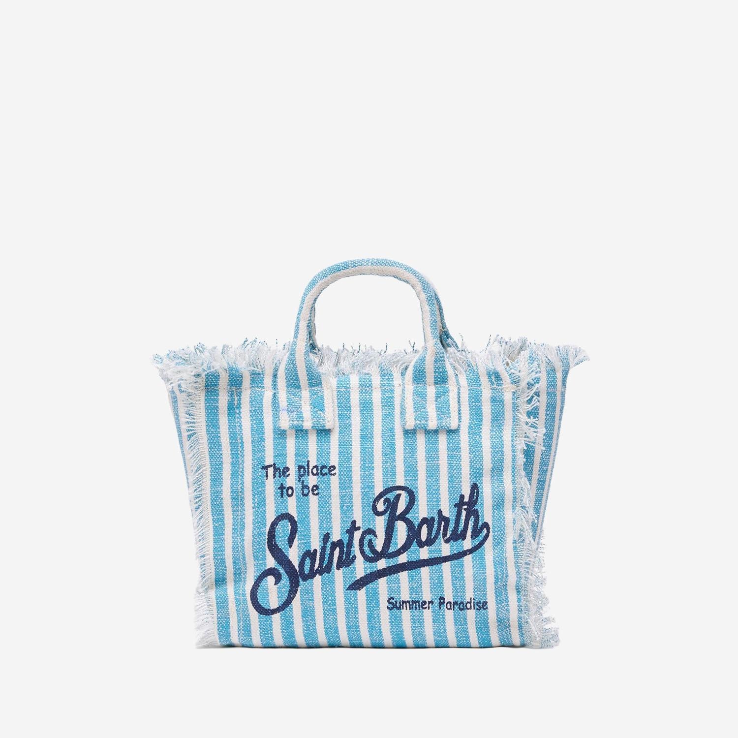 Borsa Vanity mini con motivo a righe VAMI008 00398L MC2 SAINT BARTH 