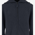 MAGLIONE CON ZIP IN LANA E CASHMERE 25517670 84 ALLUDE 
