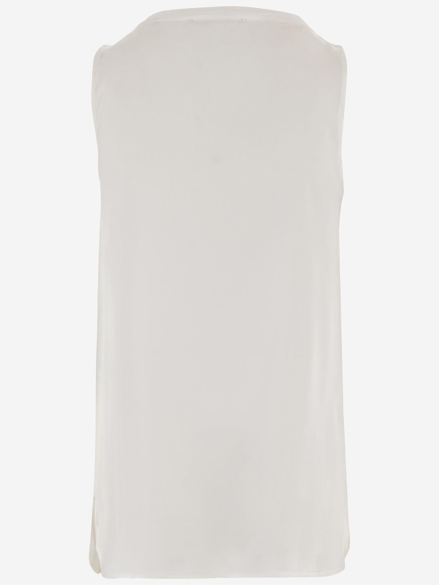 TOP SENZA MANICHE IN COTONE STRETCH POPPYC TE075C301 Q-WINS 