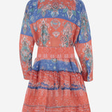 ABITO IN COTONE CON MOTIVO Geometrico NAVARO WESTERN4POPPYREDBLUE PEPS CANNES 