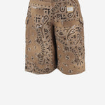 JEANS CORTI IN COTONE CON MOTIVO BANDANA DAM26B02 DESERT DONT @ ME 