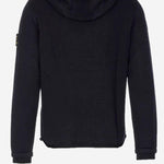 MAGLIONE CON CAPPUCCIO IN LANA MERINO PMG23 BLACK PREMIATA 