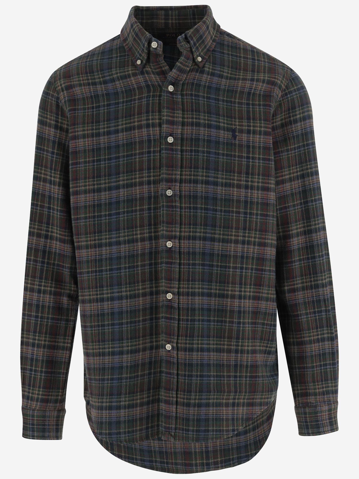 CAMICIA IN COTONE CON MOTIVO CHECK 710953355 003 POLO RALPH LAUREN 
