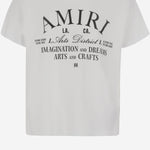 T-SHIRT IN COTONE CON STAMPA LOGO AKJYTE 1011White AMIRI KIDS 