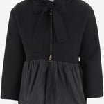 FELPA CON CAPPUCCIO E ROUCHE IN COTONE BIO JE1939995 999B PATOU 