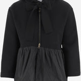 FELPA CON CAPPUCCIO E ROUCHE IN COTONE BIO JE1939995 999B PATOU 