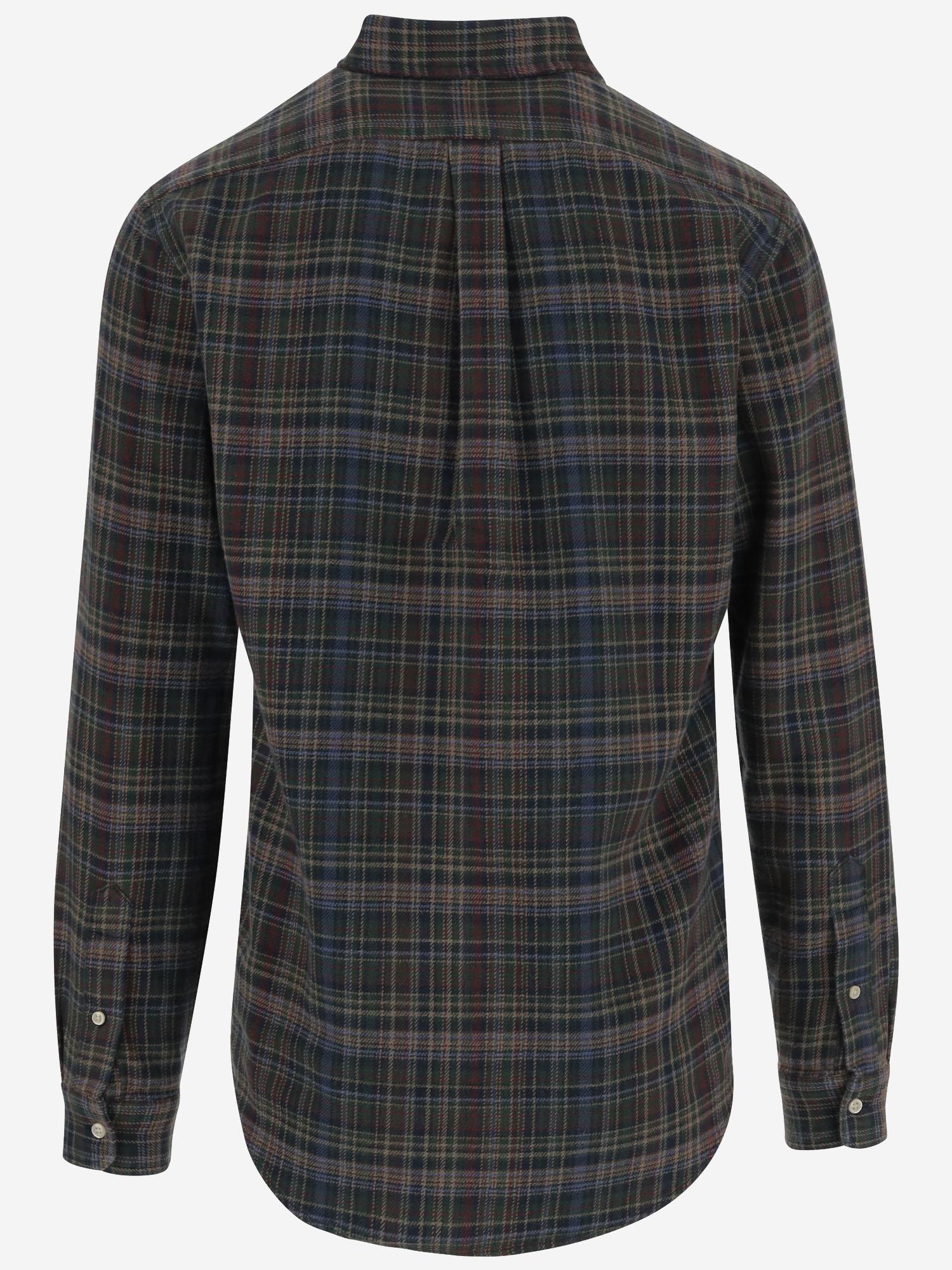 CAMICIA IN COTONE CON MOTIVO CHECK 710953355 003 POLO RALPH LAUREN 