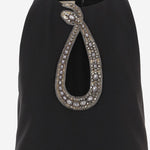 ABITO IN LANA E SETA CON APPLICAZIONE A MOTIVO SERPENTE 8B0VAKD5 1CFCRC VALENTINO 