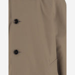 CAPPOTTO REVERSIBILE IN COTONE A SPINA DI PESCE 8117693 CLAY BROWN BURBERRY 