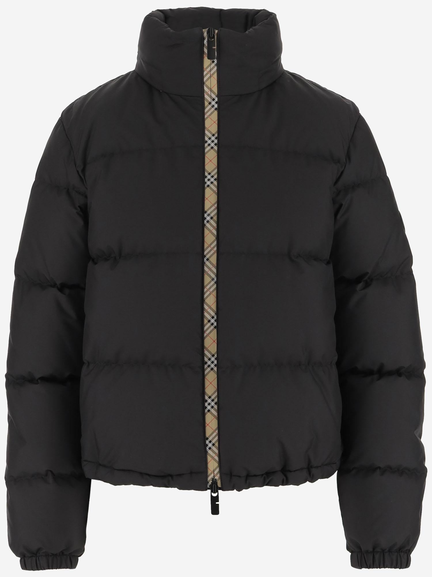 Piumino CON Dettaglio CHECK 8110250 BLACK BURBERRY 
