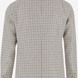 GIACCA MONOPETTO IN MISTO LINO CON MOTIVO CHECK 1SMC22K 340303EA926 TAGLIATORE 