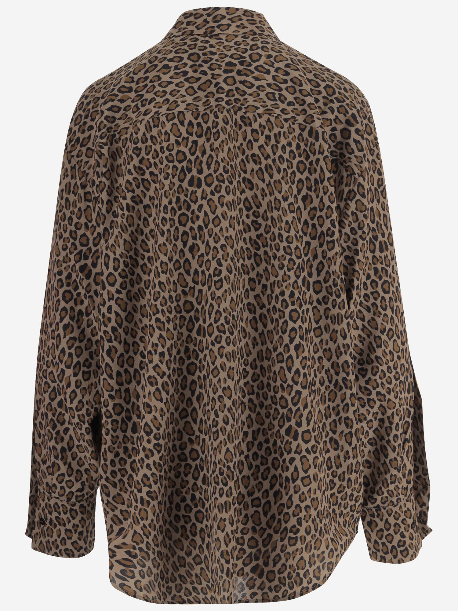 CAMICIA IN SETA CON MOTIVO ANIMALIER S26133F 0680 SASUPHI 