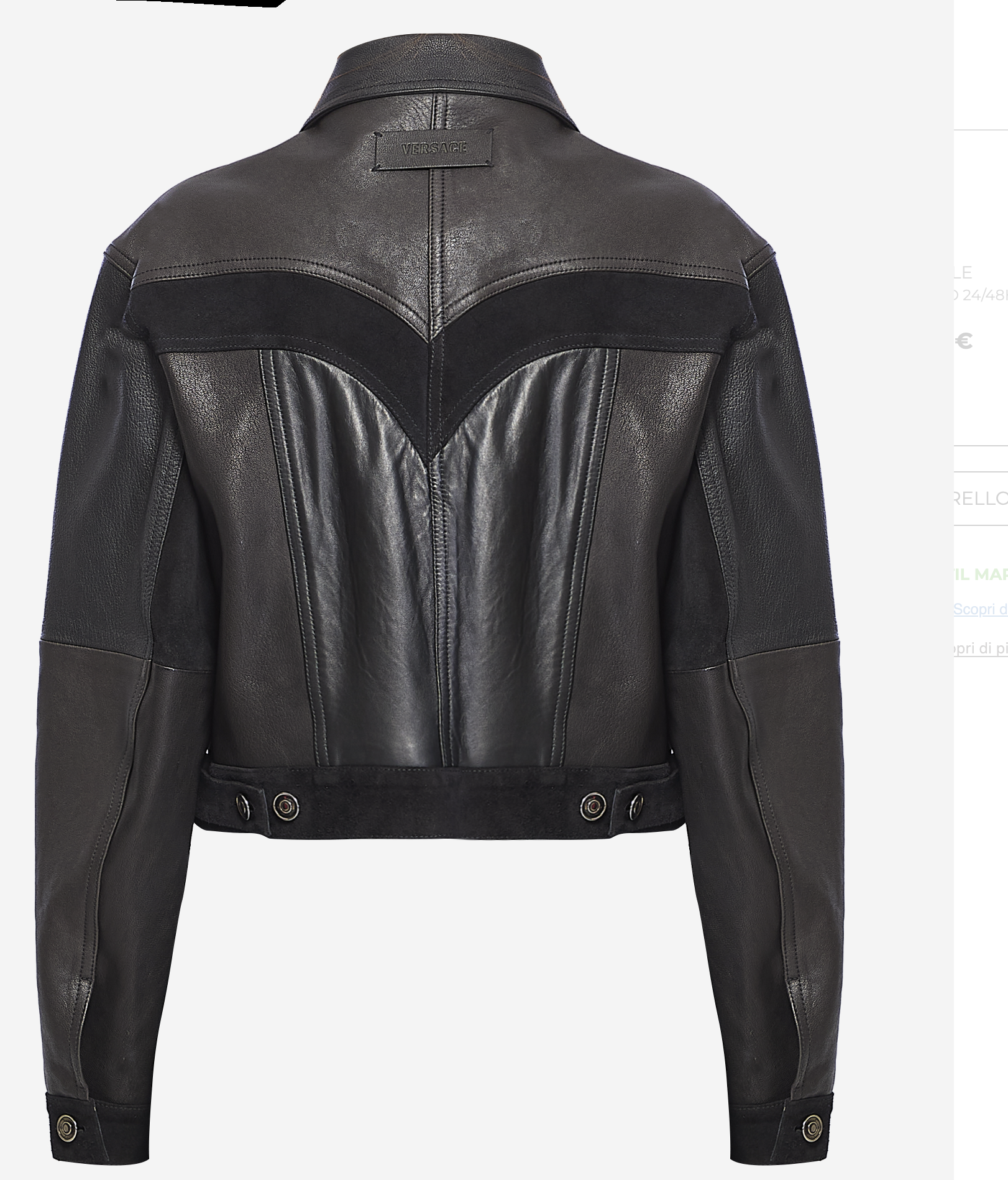 GIACCA IN PELLE 1024617 1A177661B000 VERSACE 