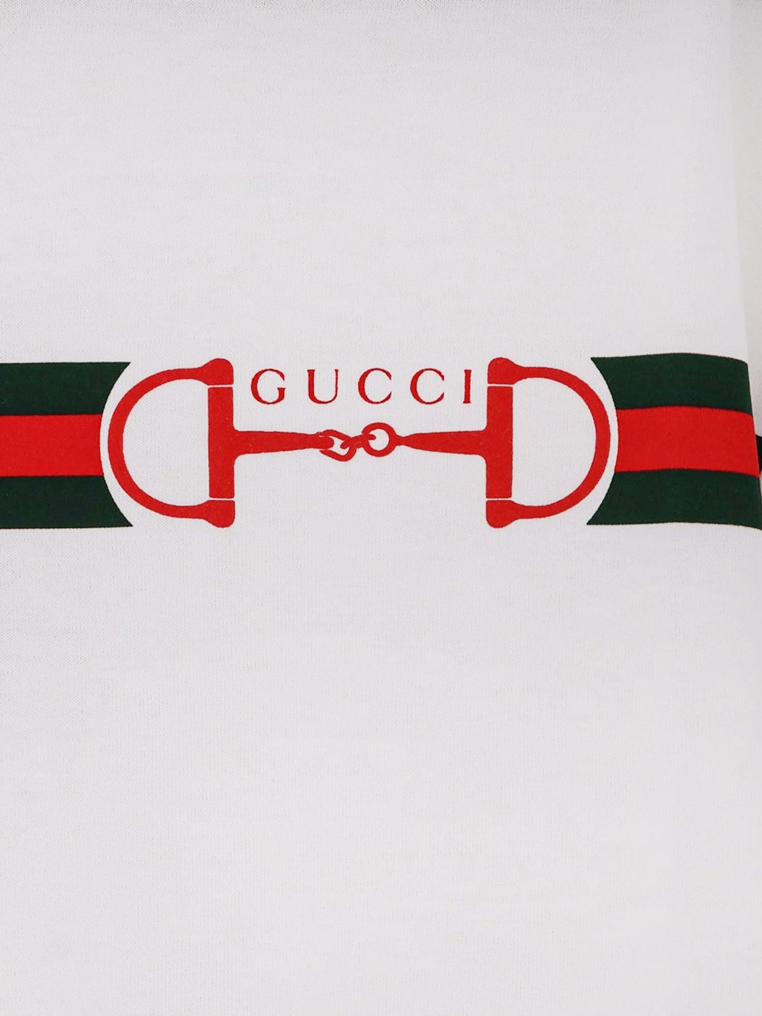T-shirt in cotone con stampa logo 837959 XJHM59081 GUCCI 