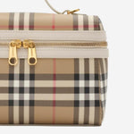 BORSA VANITY IN MISTO COTONE 8125135 VNTGCHKSOAP BURBERRY 