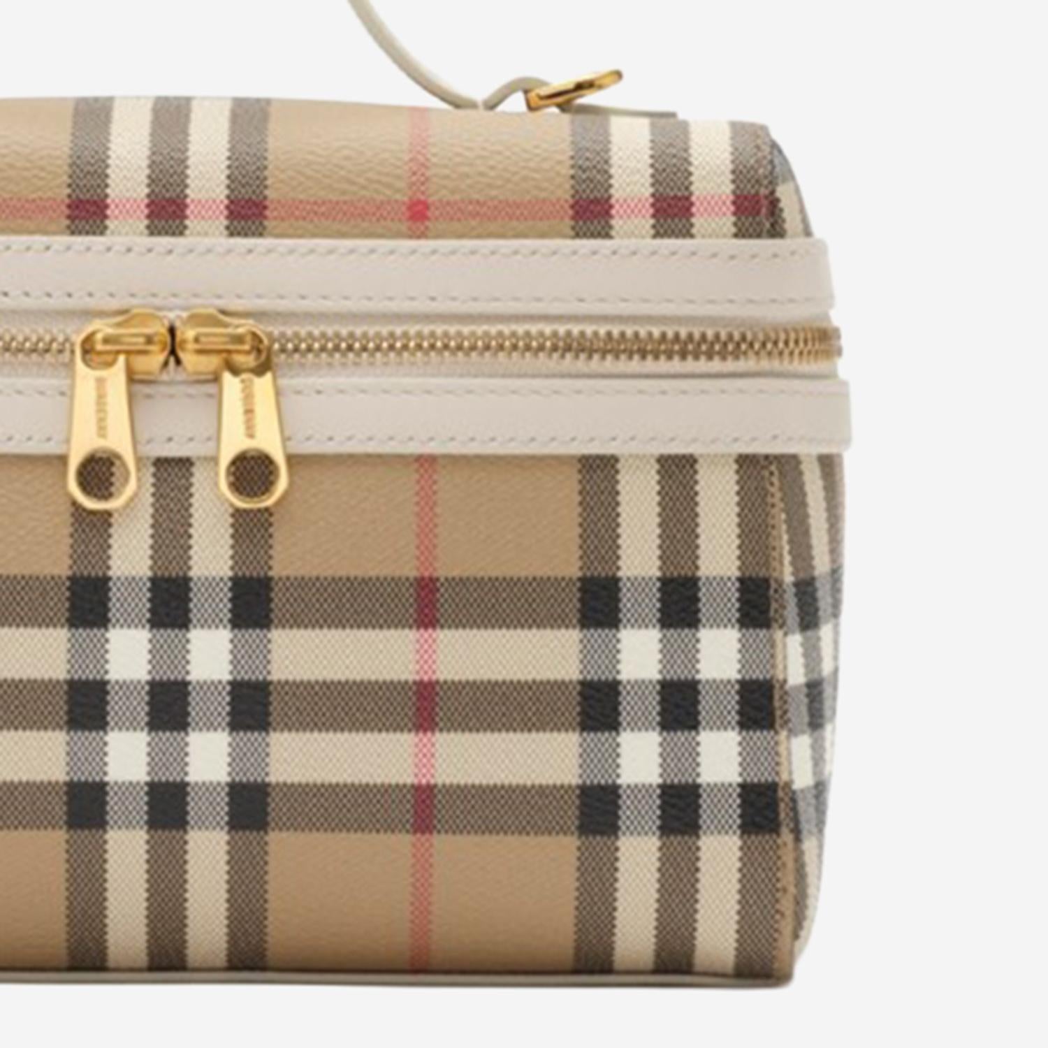 BORSA VANITY IN MISTO COTONE 8125135 VNTGCHKSOAP BURBERRY 