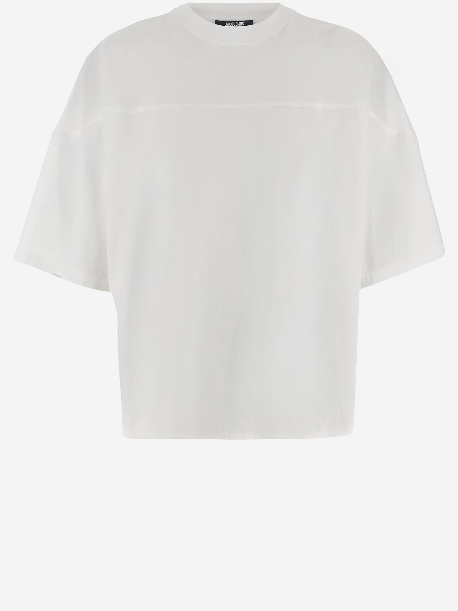 T-SHIRT IN COTONE CON LOGO POSTERIORE TSM00610AJ00029 1NV JACQUEMUS 