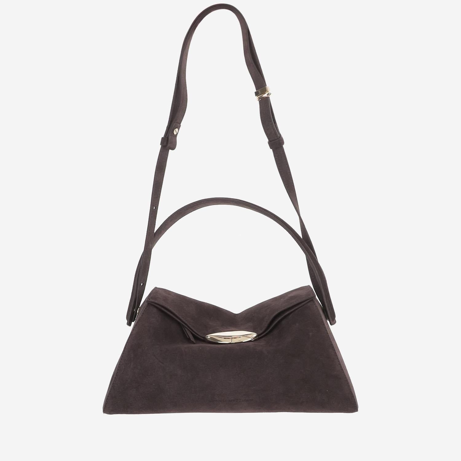BORSA ELIF GRANDE IN PELLE SCAMOSCIATA ELIFGRANDE GOTHICCORE BENEDETTA BRUZZICHES 