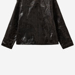 GIUBBOTTO BIKER IN PELLE DI AGNELLO 22178 961 THE.GARMENT 