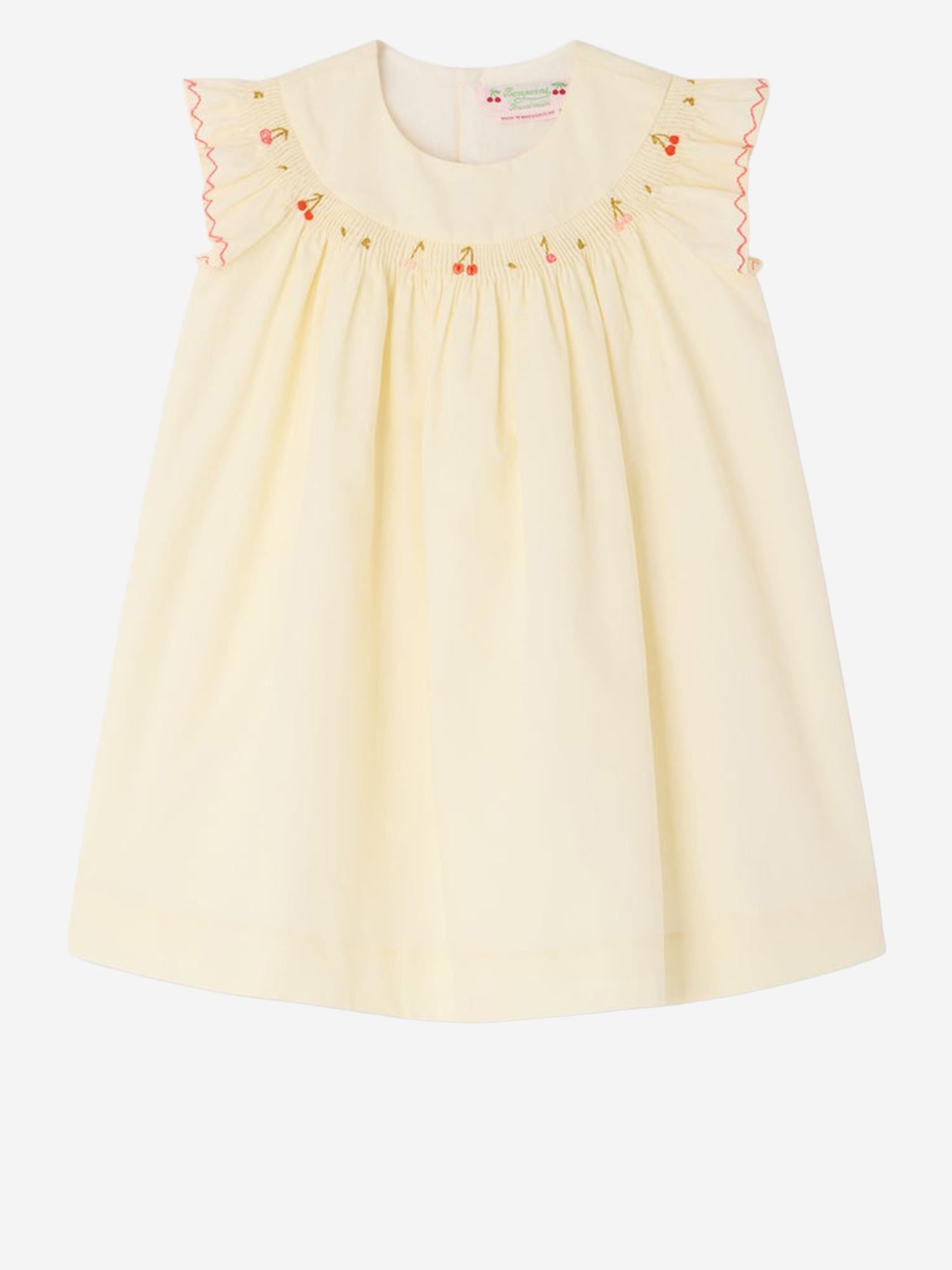 ABITO AMANTINE IN COTONE CON RICAMO LOGO S06XDRW00024 103 BONPOINT KIDS 