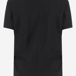 T-SHIRT SERATA IN COTONE E CASHMERE 10491K705 BLK THE ROW 