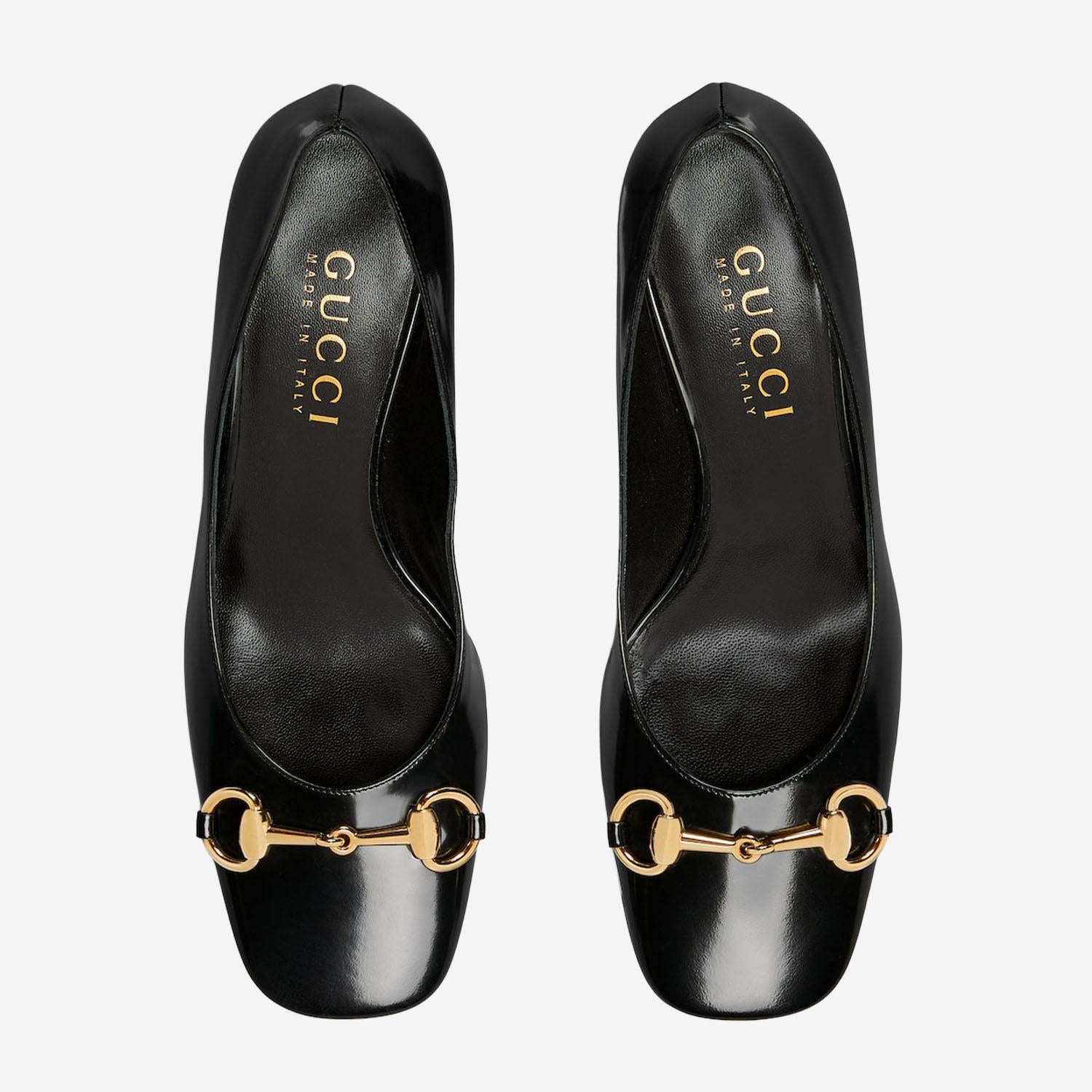 DÉCOLLETÉ SIGNORA IN PELLE LUCIDA 866881 CLG001000 GUCCI 