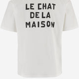 T-shirt in cotone con Stampa Le Chat De La Maison 8V3MG16P BD0A03 VALENTINO 