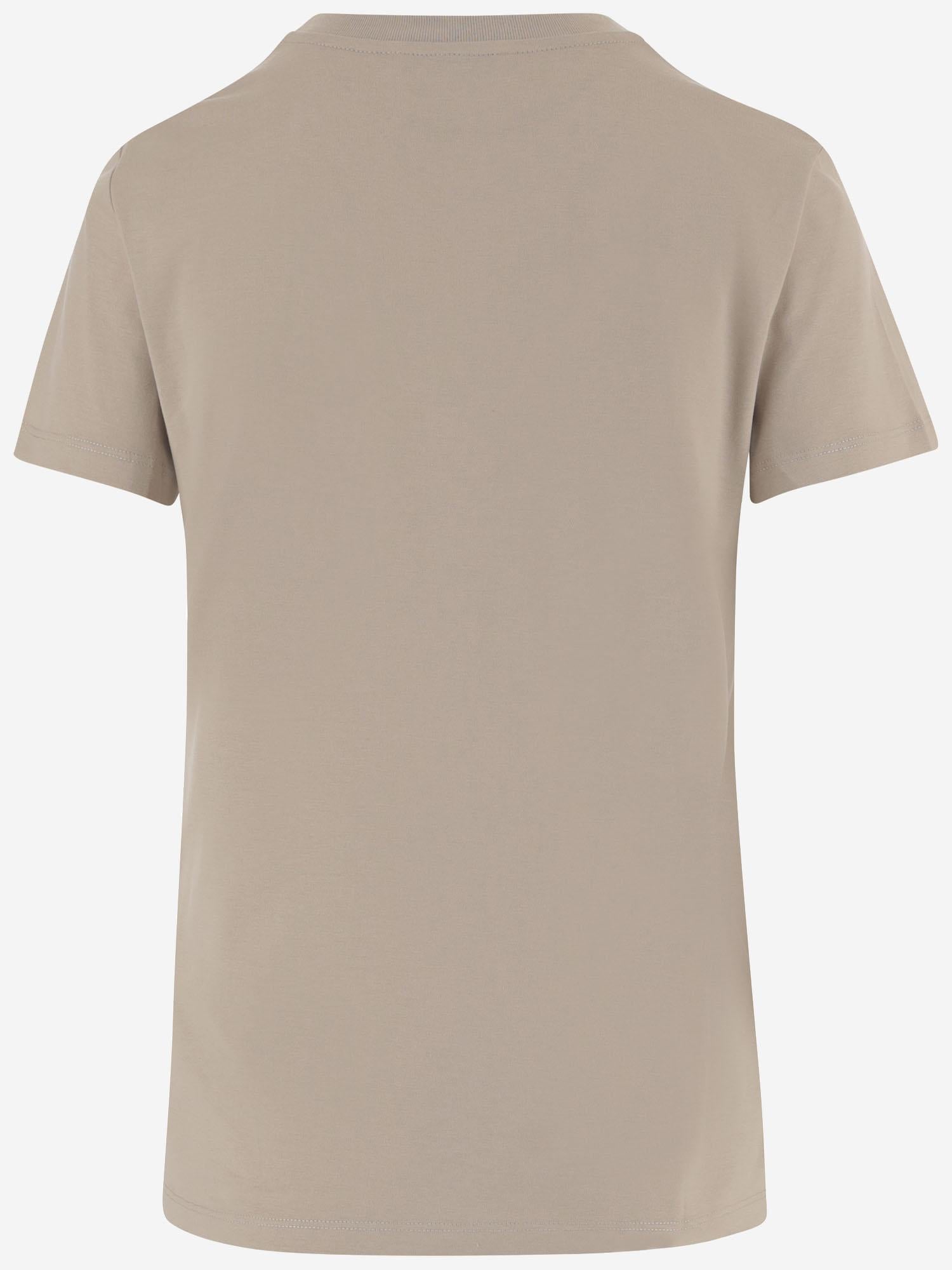 T-SHIRT IN COTONE CON LOGO PAPAIA 002 MAX MARA 