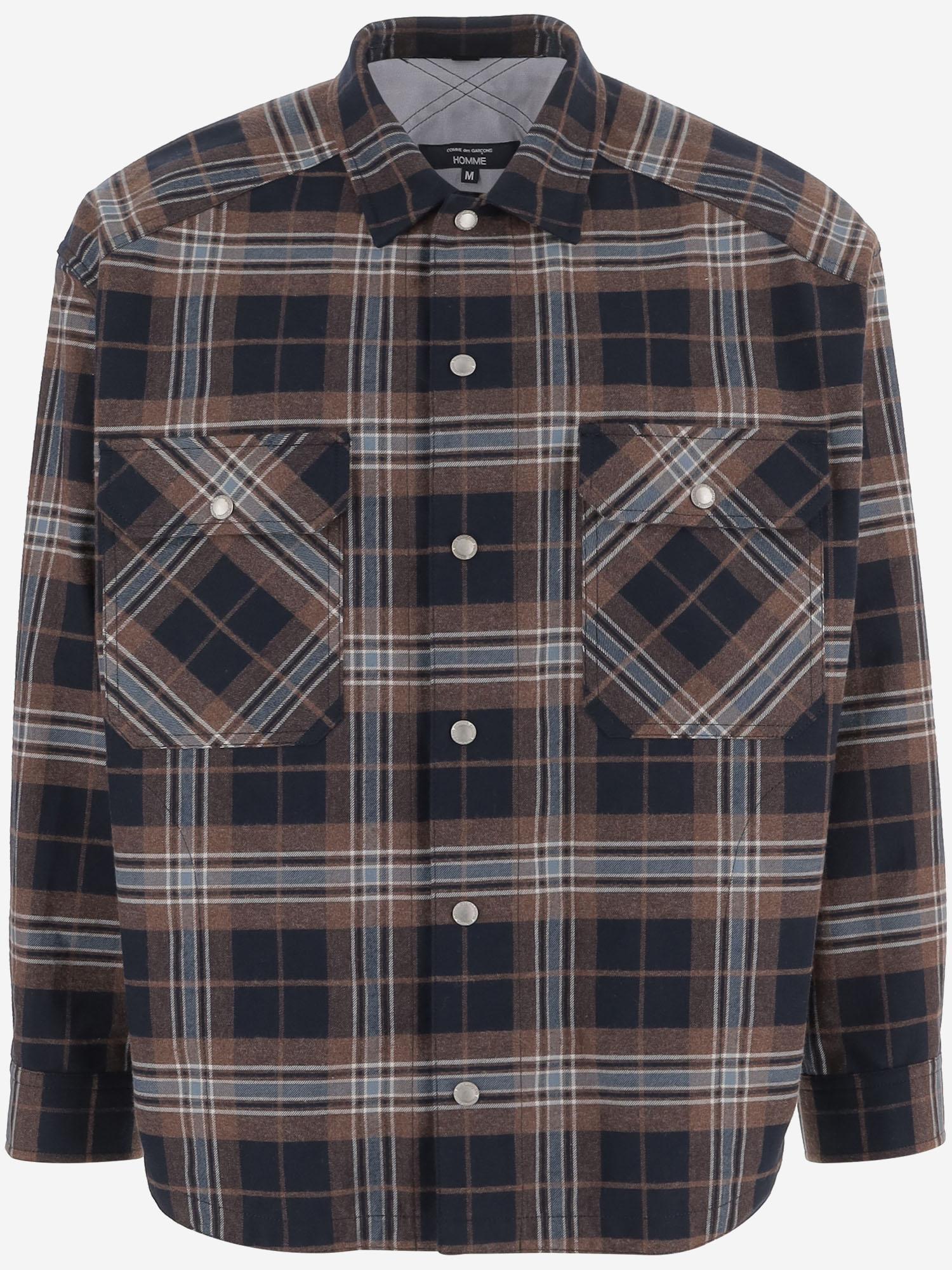 CAMICIA IN COTONE CON MOTIVO CHECK HPB001W25 1 HOMME 