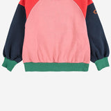 Felpa in cotone color block "Tic Tac Toe" B225AC046  BOBO CHOSES KIDS 