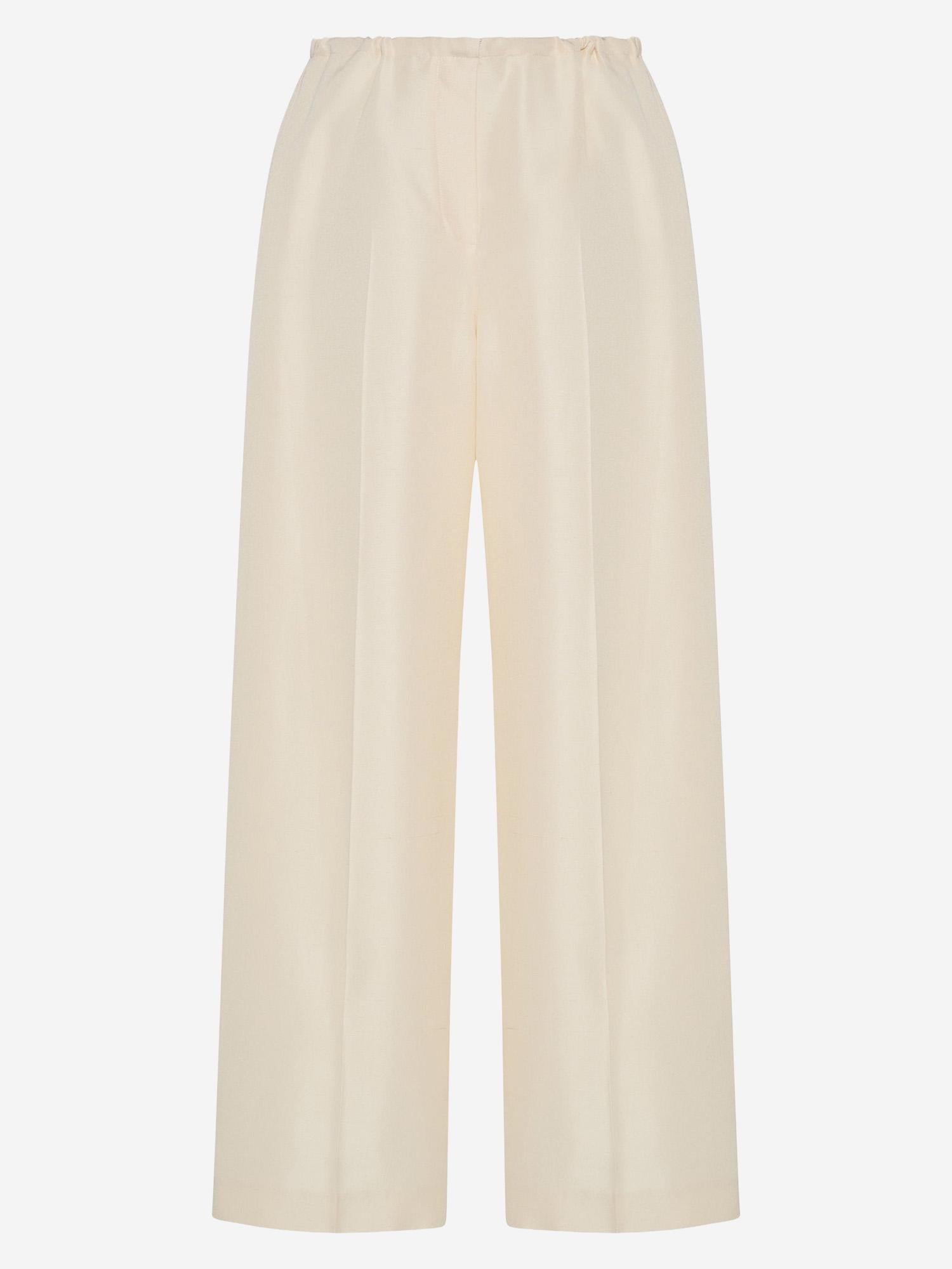 PANTALONI BETA IN SETA 10742W4378 VAN THE ROW 