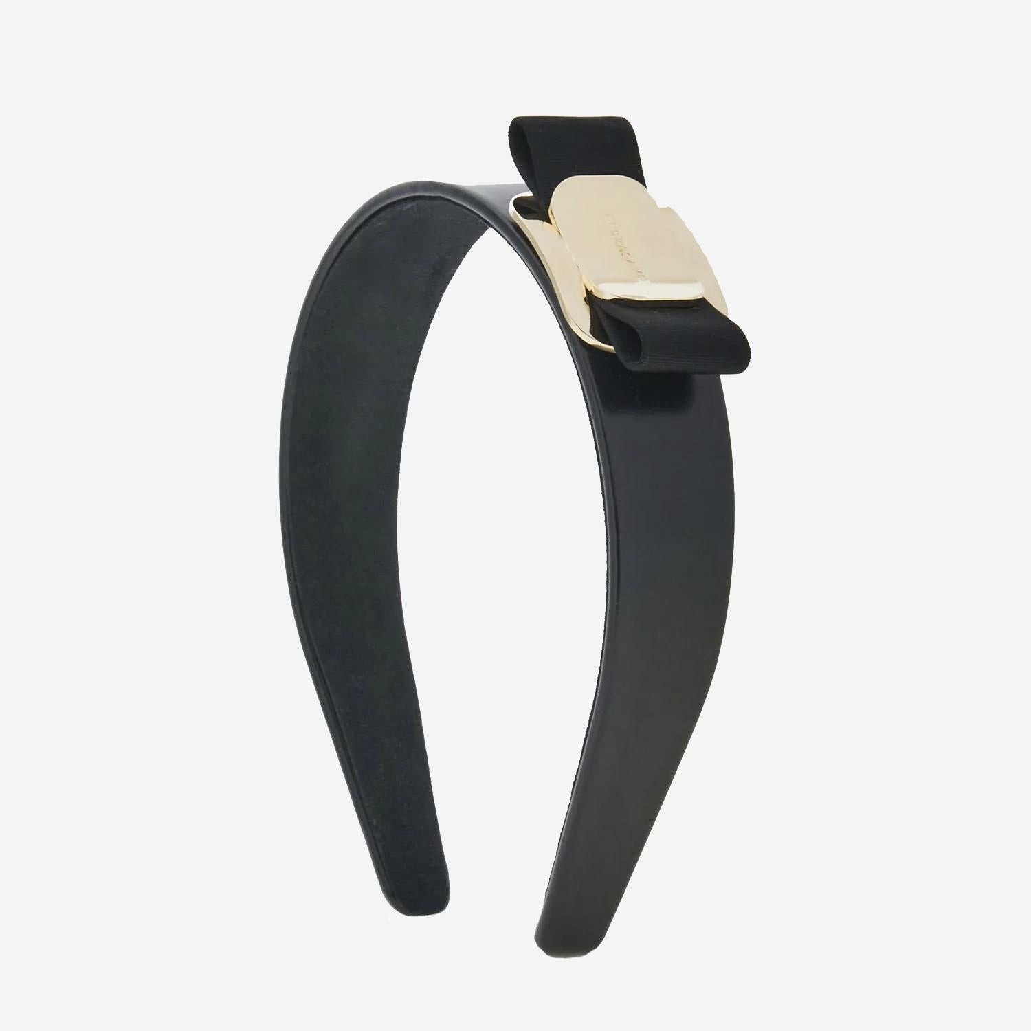 CERCHIETTO FIOCCO VARA 340454 001NERO SALVATORE FERRAGAMO 