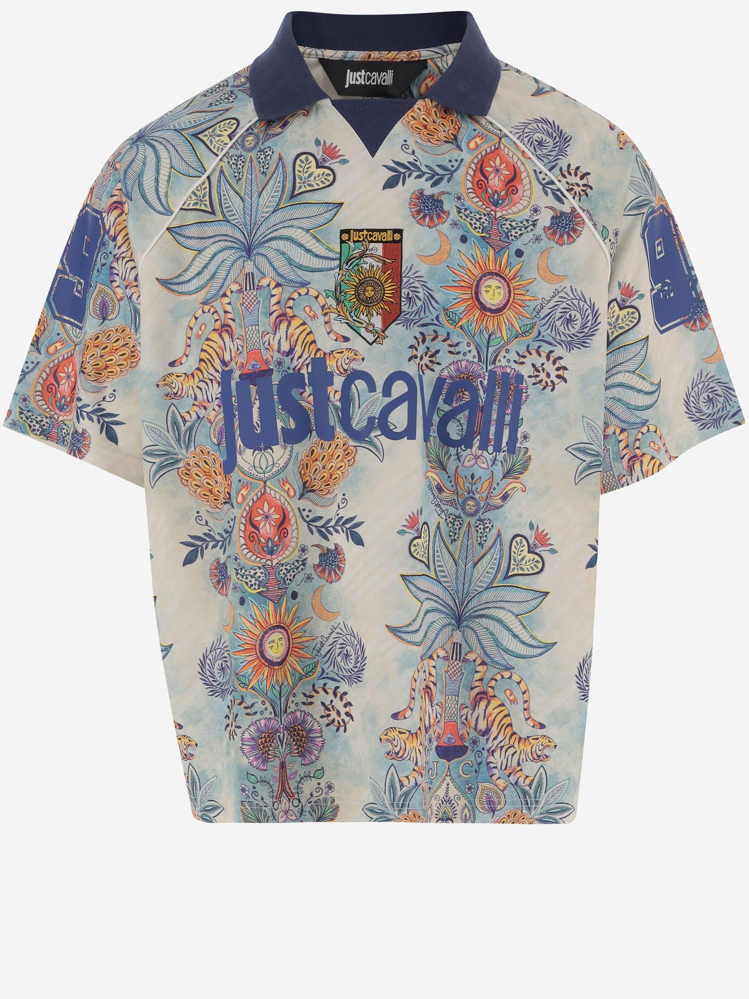 T-SHIRT IN Nylon CON STAMPA grafica 80OAHE11 CJ121R86 JUST CAVALLI 