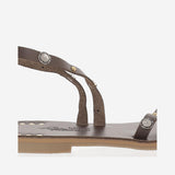 SANDALO ISABEL IN PELLE CON APPLICAZIONI ISABEL MORO KIMA 