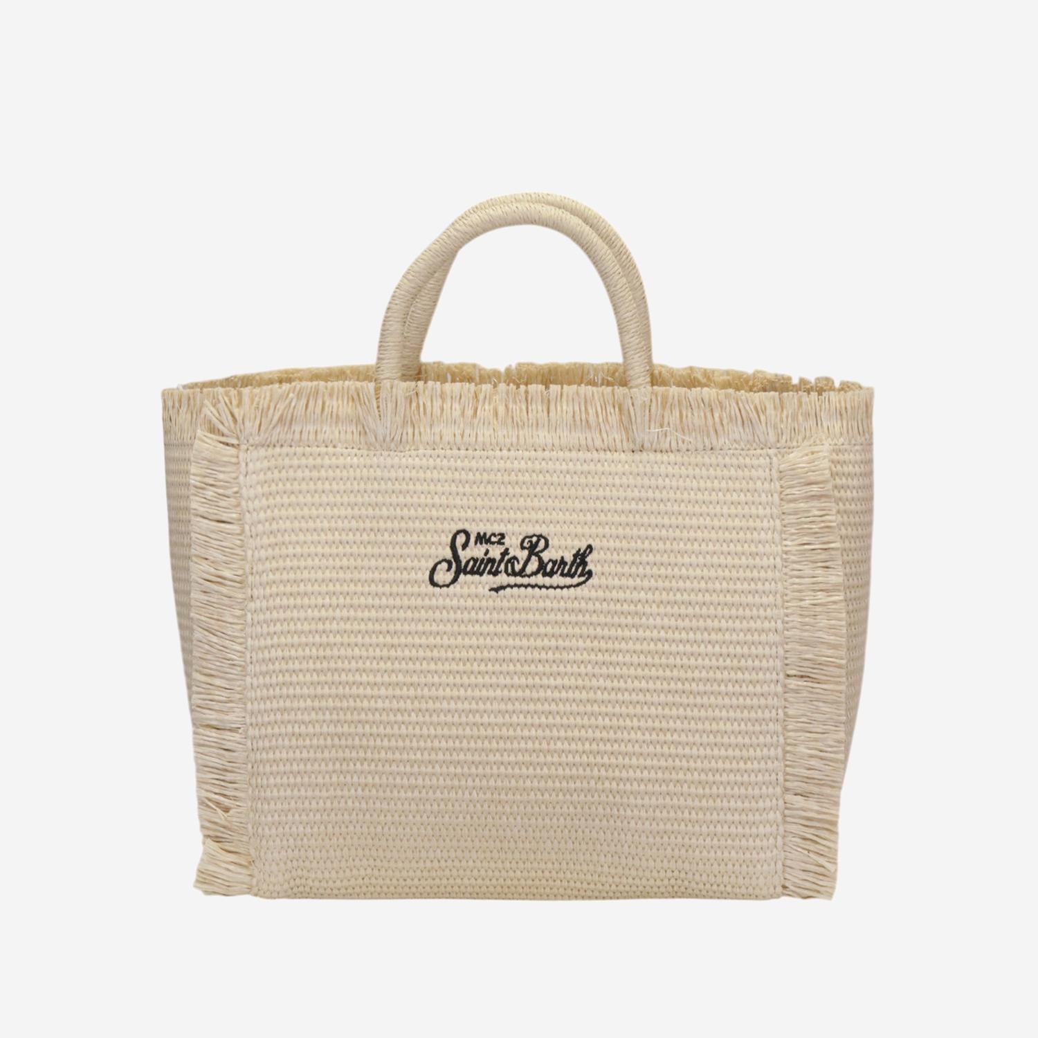 BORSA IN PAGLIA CON LOGO COL0017 00421L MC2 SAINT BARTH 