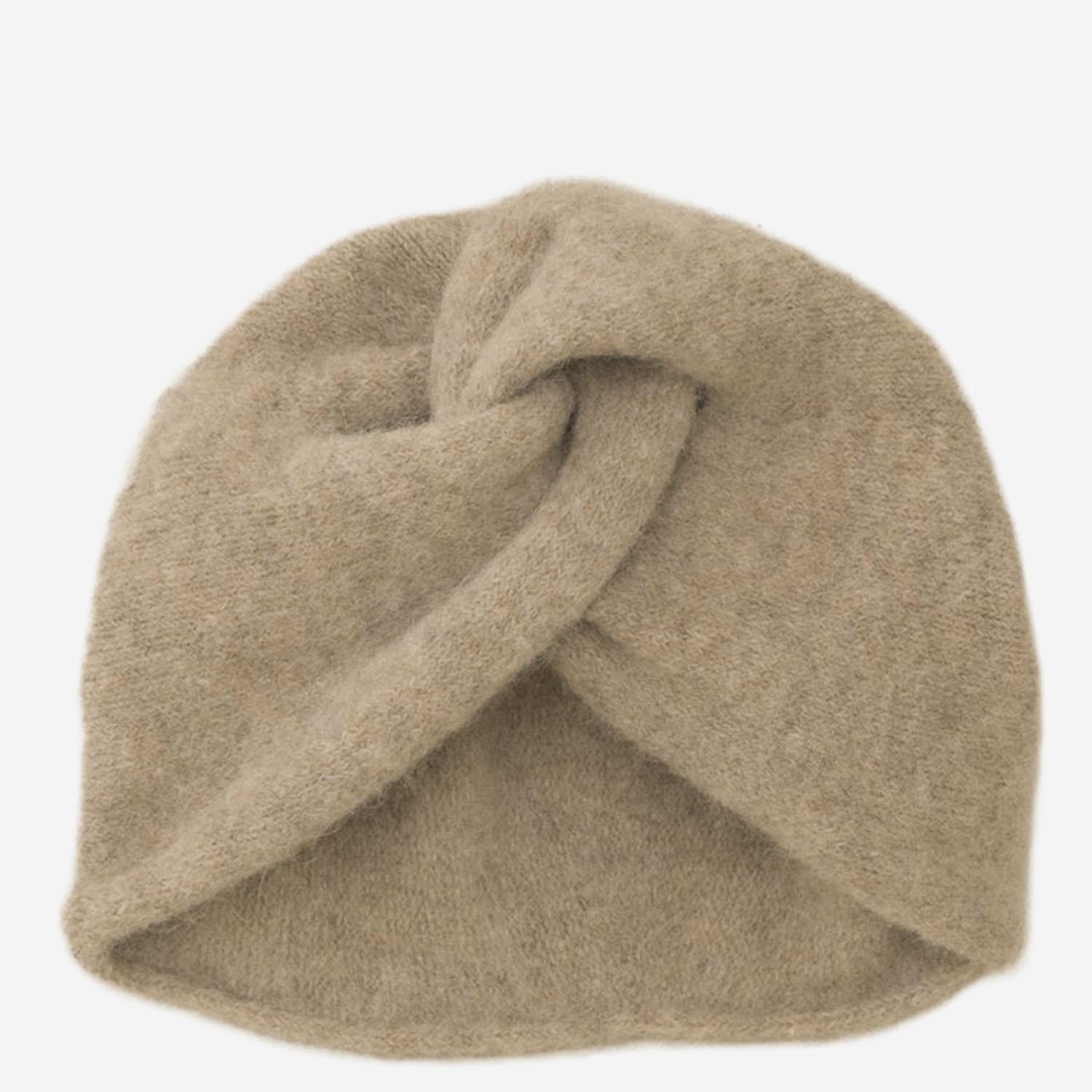 CAPPELLO IN MISTO ALPACA CON TORSIONE FRONTALE AW25A2576Y306 HUSK LAUREN MANOOGIAN 