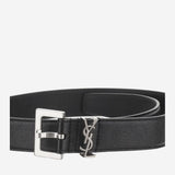 CINTURA CON PLACCA MONOGRAMMA 634440 BRM0E1000 SAINT LAURENT 