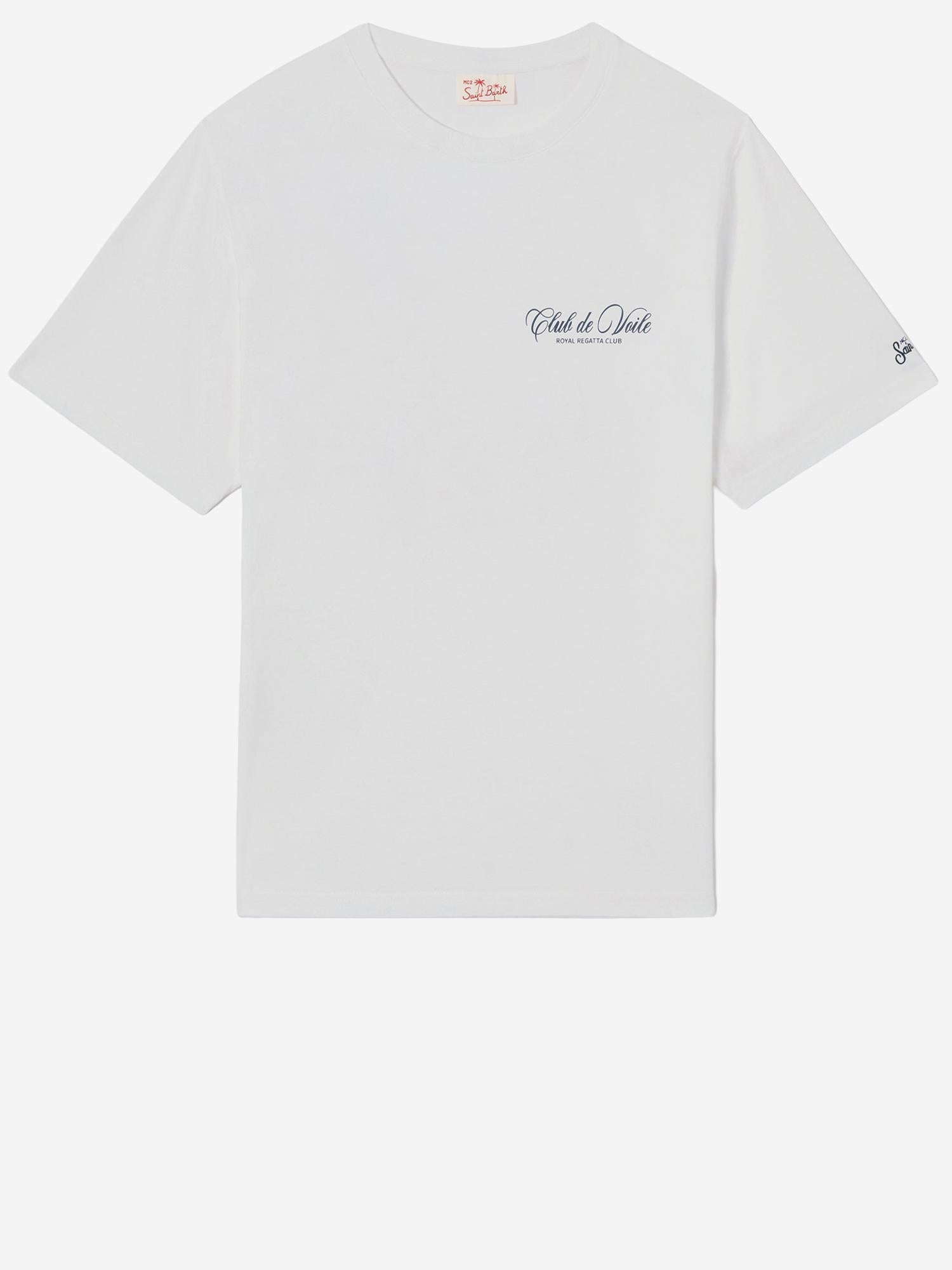 T-SHIRT IN COTONE CON STAMPA PRL0002 03381L MC2 SAINT BARTH 